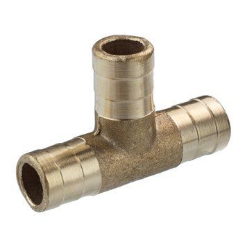 Tee fitting LexLine 14 mm brass