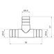 Tee fitting LexLine 14 mm brass