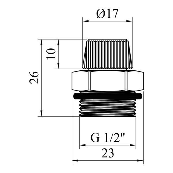 Кран Маевского Karro 1/2" белая никелированная ручка KR-85008 2152 фото