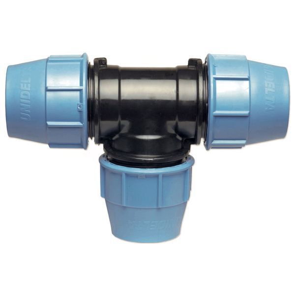 Tee connecting through PP-B UNIDELTA 32x32x32 PN16