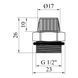Кран Маевского Karro 1/2" белая никелированная ручка KR-85008 2152 фото 2
