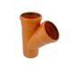 Tee for external sewage Ostendorf KG 110/110x45&deg;