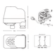 Mechanical relay with union nut 1/4&Prime;V (transparent housing, adjustment scale) PM/5 G-14SG 1-5 bar 16 A 230 V Italtecnica