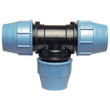 Tee connecting through PP-B UNIDELTA 40x40x40 PN16