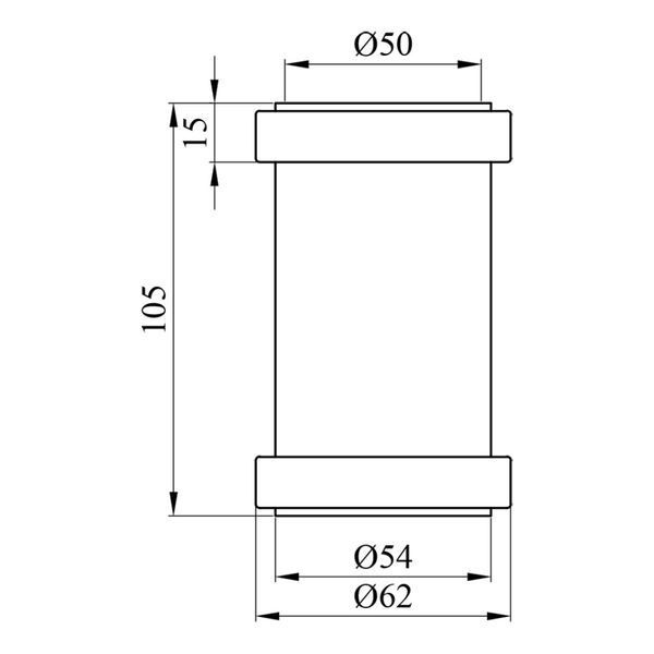 Interplast internal sliding coupling 50
