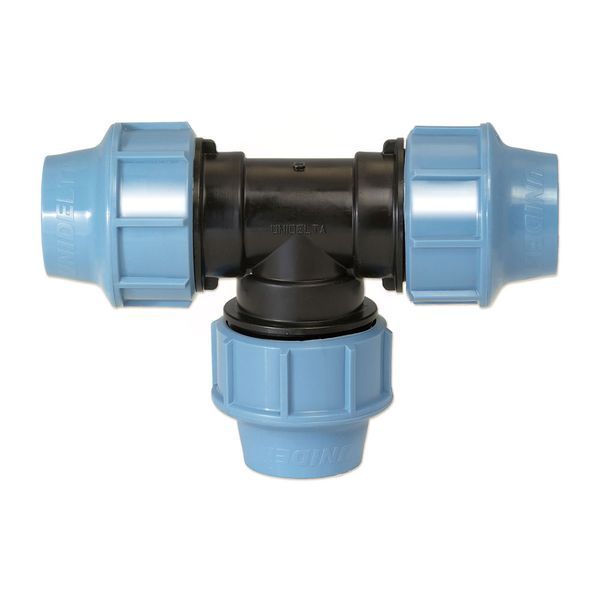 Tee connecting through PP-B UNIDELTA 50x50x50 PN16