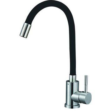 Kitchen faucet Solone EZA4-F090KB with silicone spout (black color)