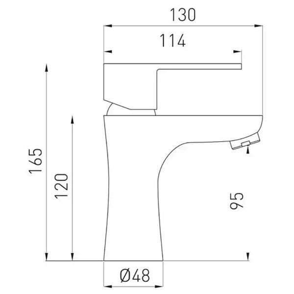 Змішувач для умивальника Ferro ALGEO BAG2 3470 фото