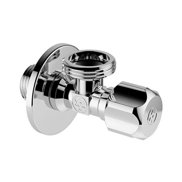 Кран вентильний для сантехприладів MIRAYA &Oslash;1/2&Prime; х 3/4&Prime; ЗЗ хром 3280 фото