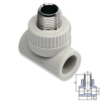 Тройник PPR Ekoplastik 20х1/2" ЗРх20 356 фото