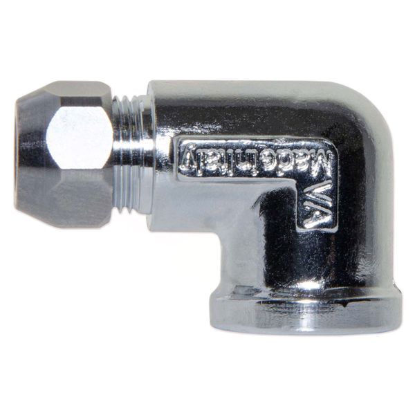 Колено цанговое зажимное хромированное VA Albertoni srl 10 х 1/2&Prime; В 966 фото