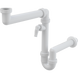 Sink trap for kitchen sink AlcaPlast A872P, space-saving with outlet under washing machine. without outlet with 6/4" nut