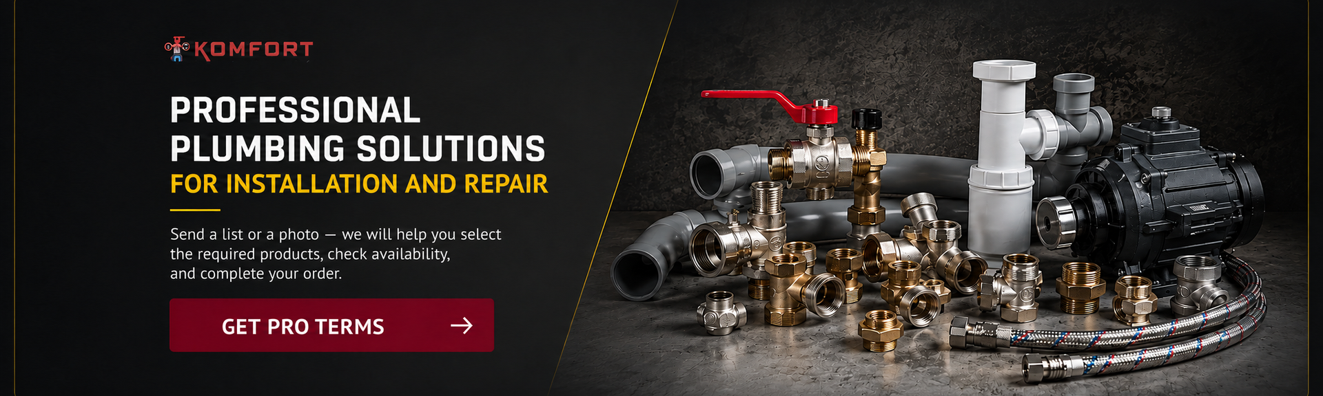 Komfort PRO — plumbing supplies for professionals