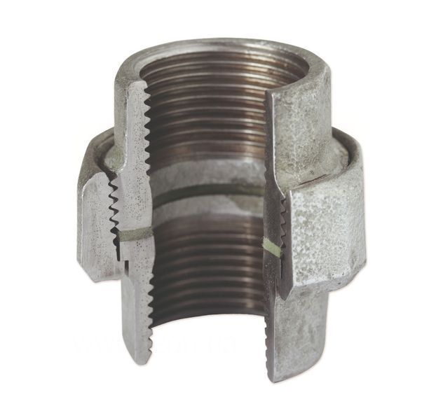 Assembly "American" 1/2" BB cast iron galvanized (SANHA, Berg Montana, Gebo)