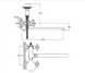 Bathtub faucet ZEGOR DAK7-A827
