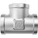 MIRAYA brass tee &Oslash; 1&Prime; BBB nickel
