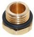 Заглушка латунная &Oslash;1/4&Prime; С с резиновым кольцом 578 фото 1