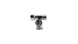 Ball valve for plumbing fixtures, through-flow FADO New &Oslash; 1/2 Vx3/4 Zx1/2 Z KZ55 chrome