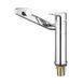Ledeme LM1055-17 washbasin mixer with 360&deg; swivel spout and aerator (LL1002)