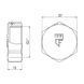 Brass plug SD Forte &Oslash;1/2&Prime; B nickel for seal