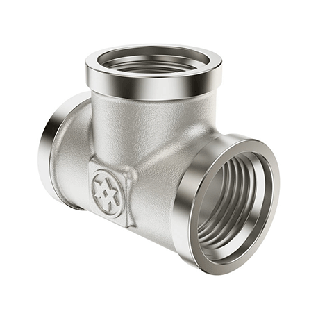 MIRAYA brass tee &Oslash; 3/4&Prime; BBB nickel