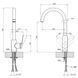 Kroner Element kitchen faucet 211512B-0101
