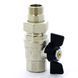 Ball valve with American valve Bugatti &Oslash;1 1/4&Prime; ZV PN40 DN32 322