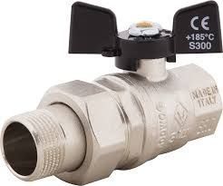 Ball valve with American valve Bugatti &Oslash;1/2&Prime; ZV PN64 DN15 322