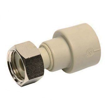 Муфта PPR Ekoplastik 25х3/4" с накидной гайкой пластиковый шток 285 фото