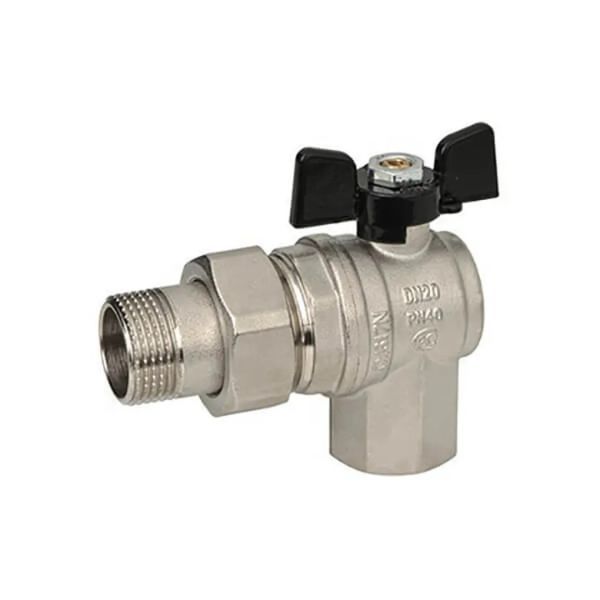 Ball valve with American valve angle Bugatti &Oslash;1/2&Prime; ZV PN40 DN15 594