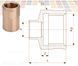 Bronze coupling &Oslash;18 x 1/2&Prime; In Viega GmbH