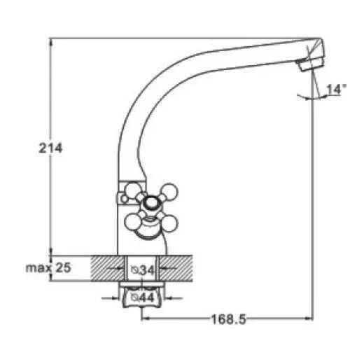 Kitchen faucet ZEGOR DTZ4-D827
