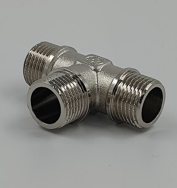 MIRAYA brass tee &Oslash; 1/2&Prime; ZZZ nickel