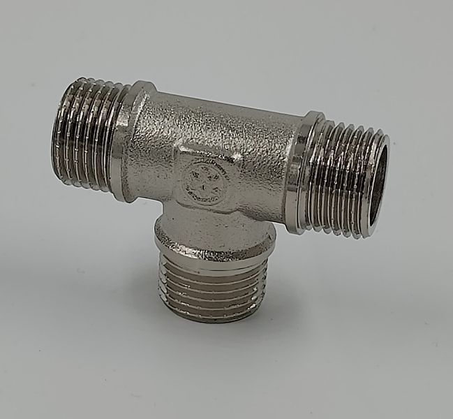 MIRAYA brass tee &Oslash; 1/2&Prime; ZZZ nickel