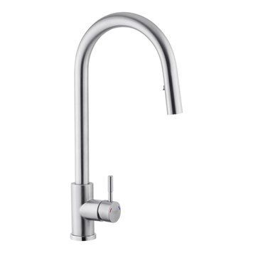 Смеситель для кухни с выдвижным изливом Kroner KRP Edelstahl Klassisch - ESG03915 2039 фото