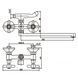 Bathtub faucet Haiba Dominox 140 (HB0064)