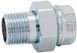 American elbow chrome-plated with sealing ring FADO &Oslash; 3/4" straight outlet SC02