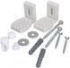 Direct side toilet fastening