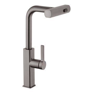 Смеситель для кухни с выдвижным изливом Kroner KRP Edelstahl Klassisch - PVD03918 2037 фото
