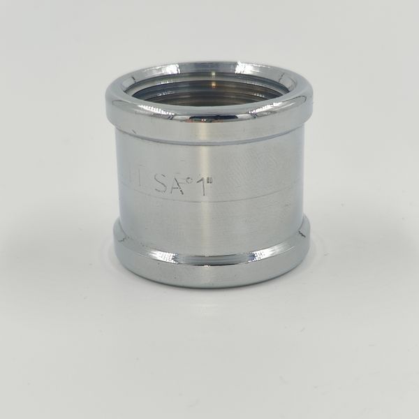 Муфта латунная хром SANHA &Oslash; 1&Prime; 1467 фото