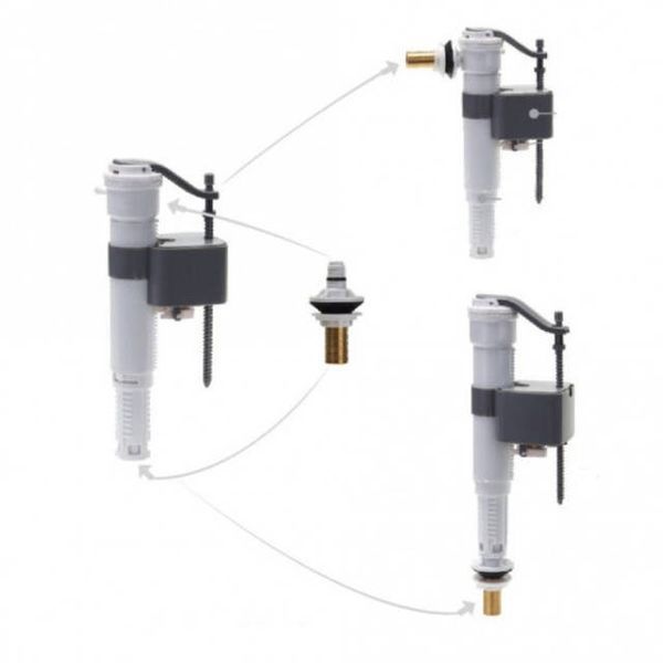 Filling valve Koer KT-0101-1/2" with universal connection and brass thread 1/2" (KR5329)