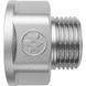 Переходник латунный MIRAYA &Oslash; 1&Prime; х 1/2&Prime; ВЗ никель 3501 фото 1