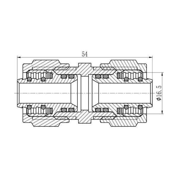 Муфта фитинг резьбовая соединительная SD Forte 16х16 (2,0) 3257 фото