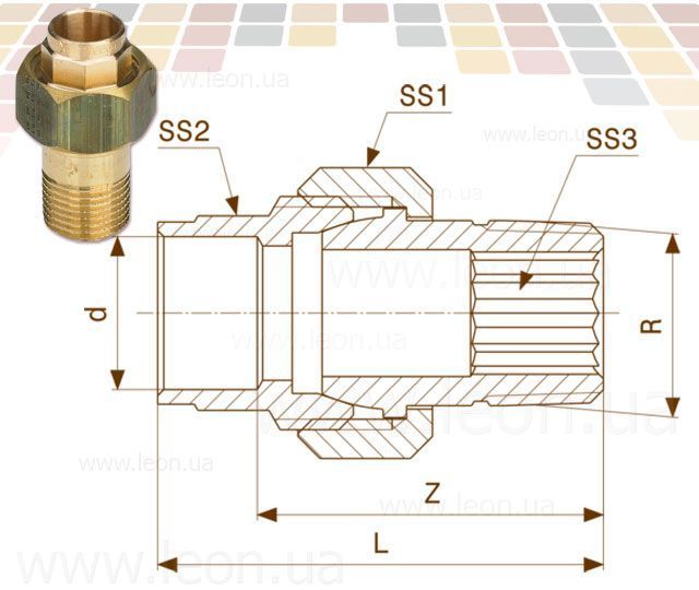 Bronze assembly &Oslash;15 x 1/2&Prime; C Viega GmbH