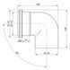Elbow for external sewage Rozma 110x87&deg;