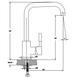 Kitchen faucet Haiba Hans 011-G white (HB0818)