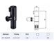 Tank for plumbing fixtures Zegor &Oslash; 1/2"x1/2" ZZ DF-7022 black