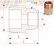 Ниппель бронзовый &Oslash;22 х 1/2&Prime; Из Viega GmbH 464 фото 2