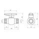 Ball valve plastic PE SantehPlast &Oslash;1&Prime; BB DN25