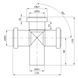 Internal crosspiece Interplast 50/50/50x90&deg;